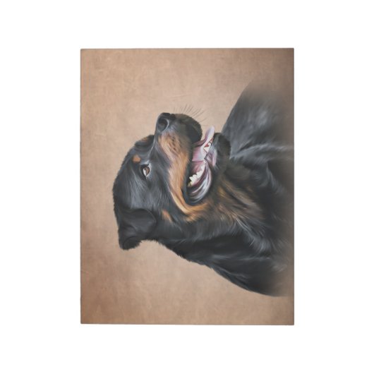 Rottweiler Notizblock (Rotiert)