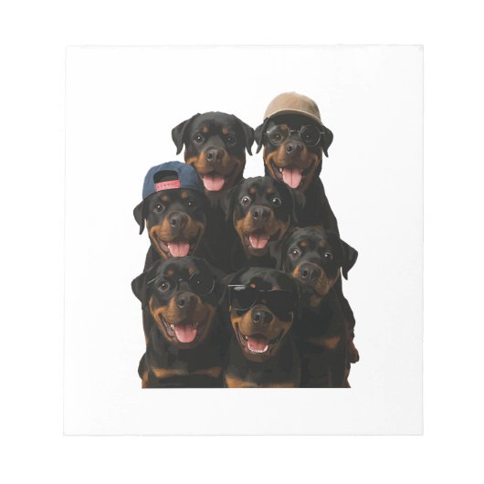 Rottweiler Notizblock (Vorderseite)