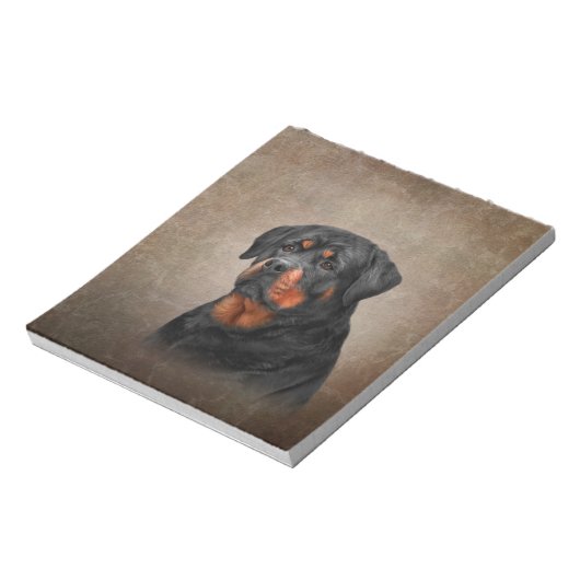 Rottweiler Notizblock (Rotiert)