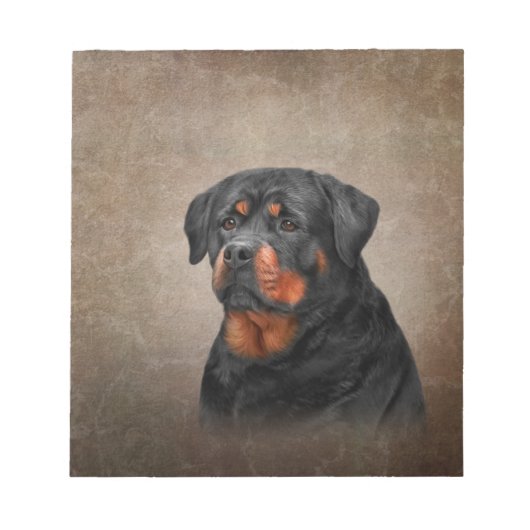 Rottweiler Notizblock (Vorderseite)