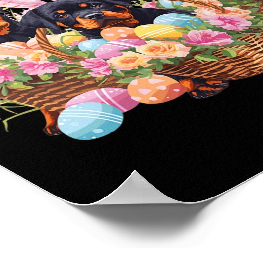 Rottweiler Ostereier Rottweiler Ostereier Poster (Ecke)