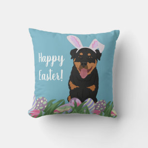 Rottweiler Osterhase Kissen