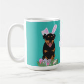Rottweiler-Ostern individuell anpassbar Kaffeetasse (Links)