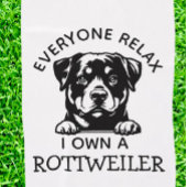 Rottweiler OWNER Golfhandtuch