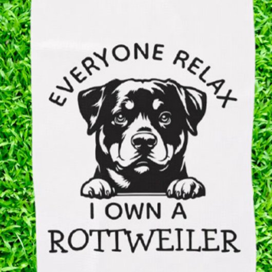 Rottweiler OWNER Golfhandtuch