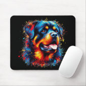 Rottweiler Paint Spritzer Mousepad (Mit Mouse)
