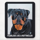 Rottweiler Painting by Alfred Fox Mousepad (Vorne)