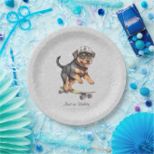 Rottweiler-Papierplatte Pappteller (Party)