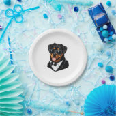 Rottweiler Pappteller (Party)