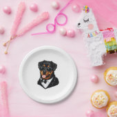 Rottweiler Pappteller (Party)