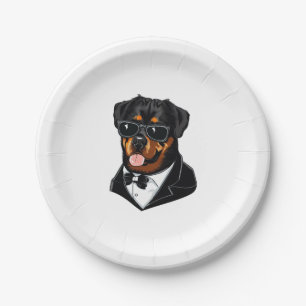 Rottweiler Pappteller