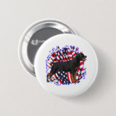 Rottweiler Patriot Button (Vorne & Hinten)
