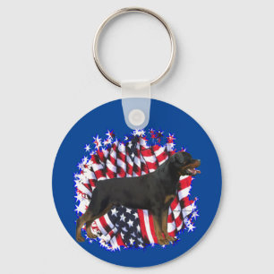 Rottweiler Patriot Schlüsselanhänger