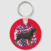 Rottweiler Patriot Schlüsselanhänger (Rückseite)