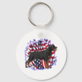 Rottweiler Patriot Schlüsselanhänger (Vorderseite)