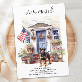 Rottweiler Patriotische Personalisierte Hunde Ankündigung