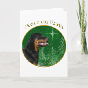 Rottweiler Peace Feiertagskarte