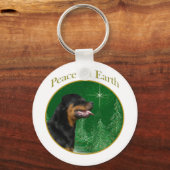 Rottweiler Peace Schlüsselanhänger (Vorderseite)