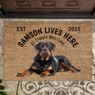 Rottweiler Personalisiert Hund Lover Doormat Fußmatte