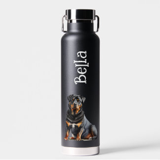 Rottweiler personalize Dog's Name, Niedlich Rottie Trinkflasche