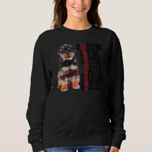 Rottweiler Phantastisch Love Starkes Glück Selfles Sweatshirt