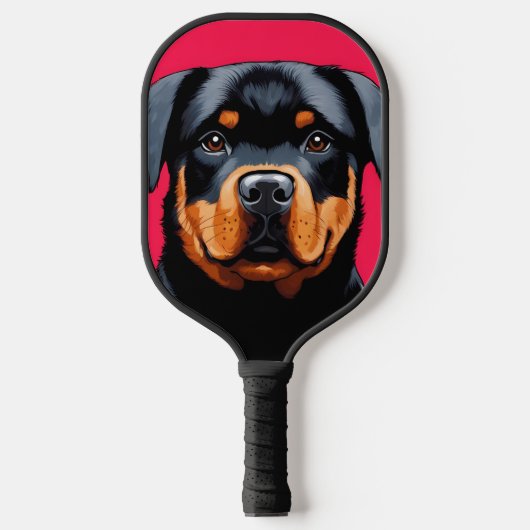 Rottweiler Pickleball Schläger (Vorderseite)