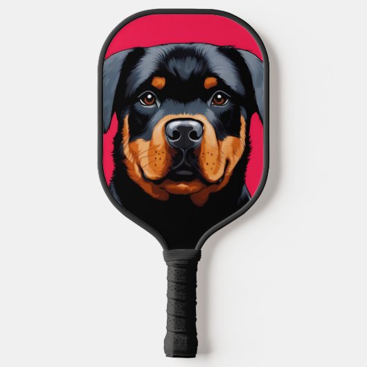 Rottweiler Pickleball Schläger (Rückseite)