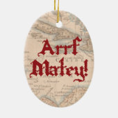 Rottweiler Pirat Keramik Ornament (Hinten)