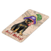 Rottweiler Pirate Magnet (Linke Seite)