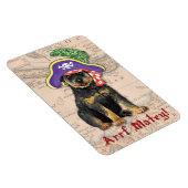 Rottweiler Pirate Magnet (Rechte Seite)