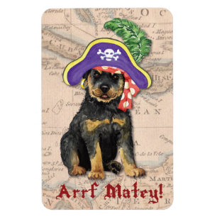 Rottweiler Pirate Magnet
