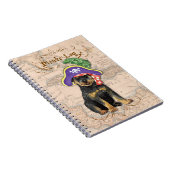 Rottweiler Pirate Notizblock (Rechte Seite)