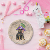 Rottweiler Pirate Pappteller (Party)