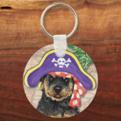 Rottweiler Pirate Schlüsselanhänger (Vorderseite)