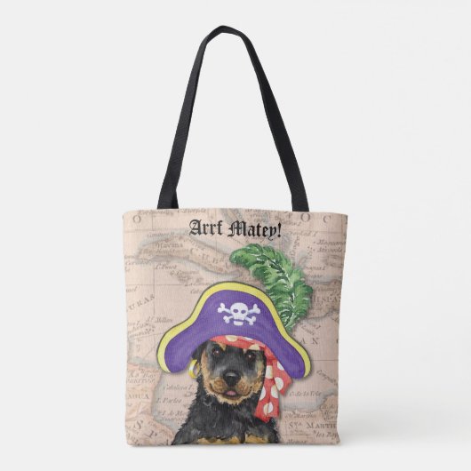 Rottweiler Pirate Tasche (Rückseite)