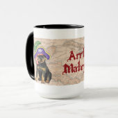 Rottweiler Pirate Tasse (Vorderseite Links)