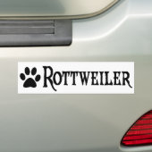 Rottweiler (Piratenart mit pawprint) Autoaufkleber (Auf Auto)