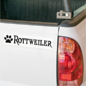 Rottweiler (Piratenart mit pawprint) Autoaufkleber (Auf Lkw)