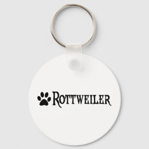 Rottweiler (Piratenstil mit Pappdruck) Schlüsselanhänger