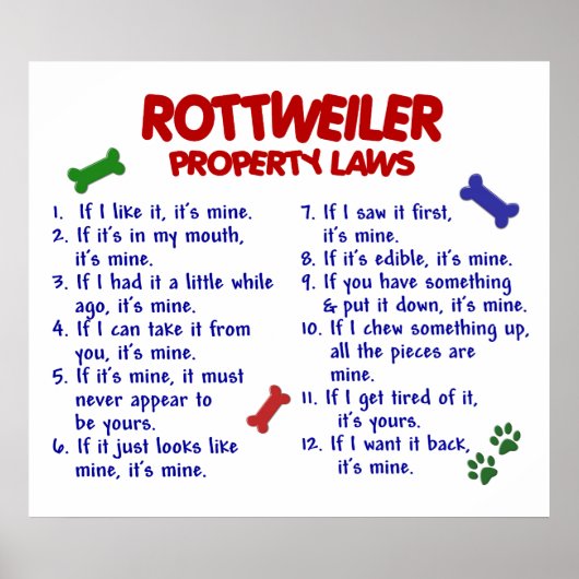 ROTTWEILER PL2 POSTER (Vorne)