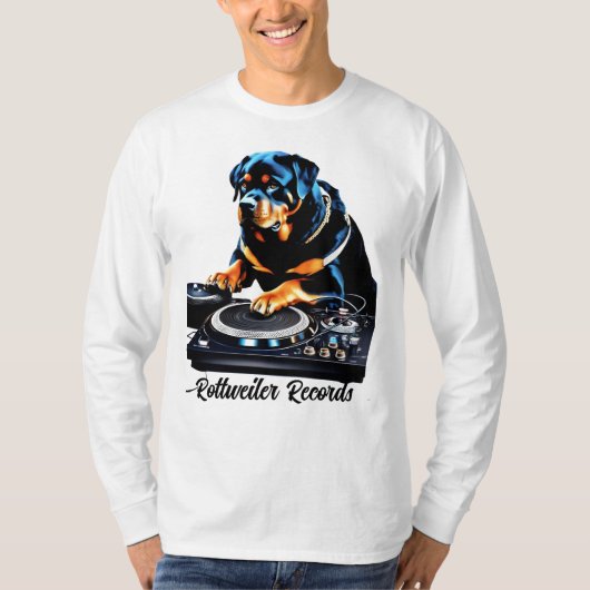 Rottweiler Platten Langschläfer Shirt (Vorderseite)