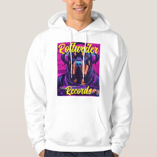 Rottweiler-Platten Männer-Hoodie 2 Hoodie (Vorderseite)