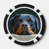 Rottweiler Pokerchips (Rückseite)