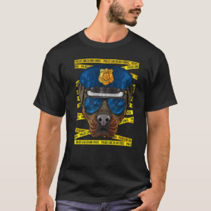 Rottweiler Polizeibeamter Polizist Polizeihund T-Shirt