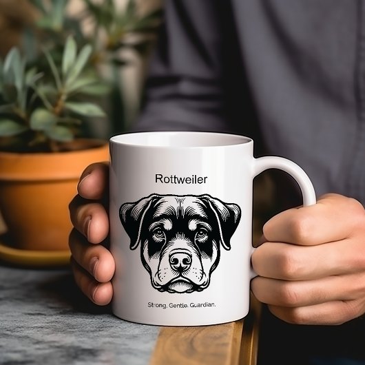 Rottweiler Portrait Tasse