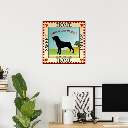 Rottweiler Poster (Heimbüro)