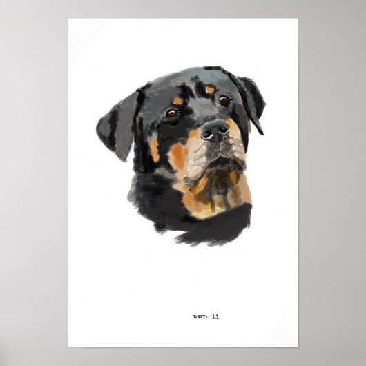 Rottweiler Poster (Vorne)