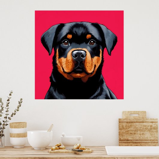 Rottweiler Poster (Küche)