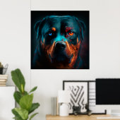 Rottweiler Poster (Heimbüro)