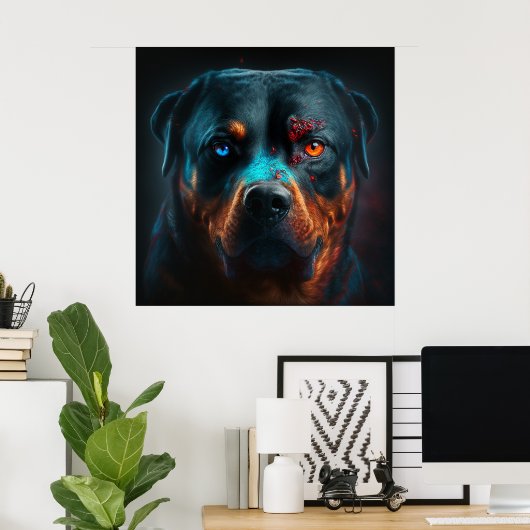 Rottweiler Poster (Heimbüro)